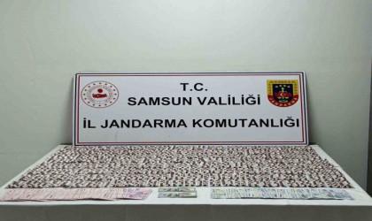 Jandarma 4 bin 555 sentetik ecza hap ele geçirdi