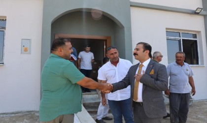 Koçarlı Kaymakamı Taşkın Cemevi inşaatında incelemelerde bulundu