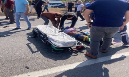 Motosiklet ile otomobil çarpıştı: 1 ölü, 1 yaralı