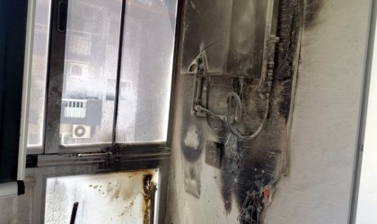 Mudanyada apartman dairesinde çıkan yangın paniğe sebep oldu