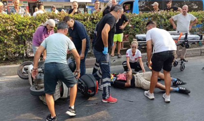 Otomobil ile motosiklet çarpıştı: 1 yaralı