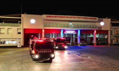 Samsundan, Boludaki orman yangını söndürme çalışmasına destek