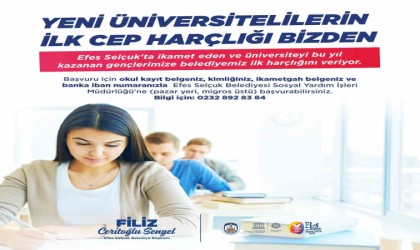 Selçuk Belediyesinden yeni üniversiteli gençlere destek: İlk harçlıklarınız bizden