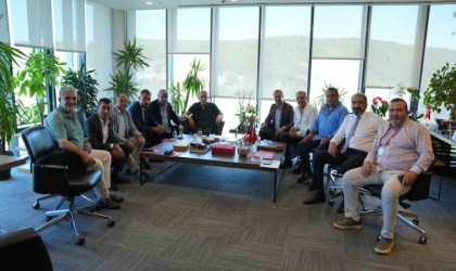 TFF 3. Lig kulüp başkanları, TFF Başkanı Hacıosmanoğlunu ziyaret etti