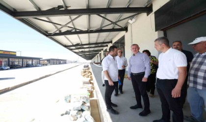 Yeni hal binası yükseliyor