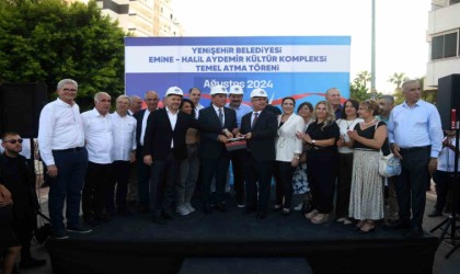 Yenişehirde kütüphane ve taziyeevinden oluşan kompleksin temeli atıldı