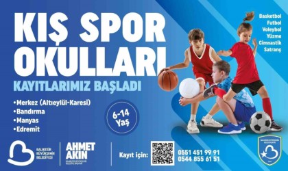 Balıkesir Büyükşehirnin Kış Spor Okullarına kayıtlar başladı