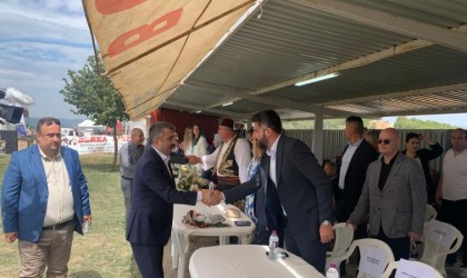 BaşkanYılmaz, Tarihi Alantepe Yağlı Güreşlerine katıldı