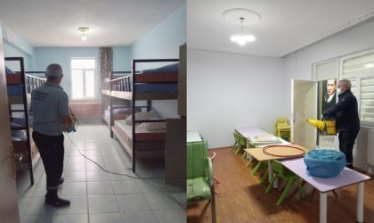 Durankayada kreş ve pansiyonlar ilaçlandı