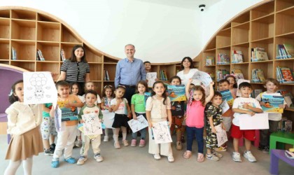 İnegölün ilk çocuk kütüphanesinde masal heyecanı