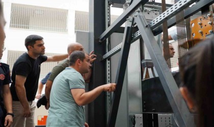 İtfaiyelere asansörde mahsur kalmaya müdahale eğitimi