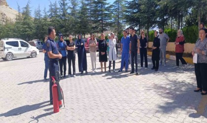 Malatyada yangın söndürme tatbikatı yapıldı