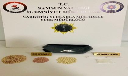 Samsunda 432 adet ecstasy hap ve 18,50 gram metamfetamin ele geçirildi