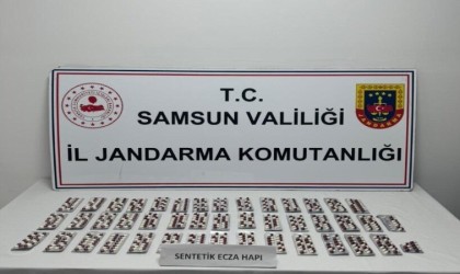 Samsunda 947 adet sentetik ecza ele geçirildi