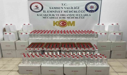 Samsunda kaçak içki yapımında kullanılan 1 ton etil alkol ele geçirildi