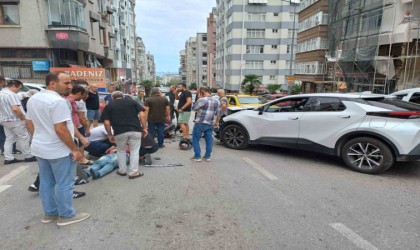 Samsunda otomobil ile motosiklet çarpıştı: 1 yaralı