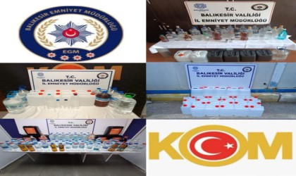 Balıkesirde kaçak alkol operasyonu: 7 gözaltı