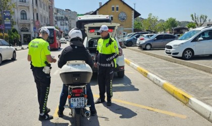 Bandırmada motosiklet ve motorlu bisiklet denetimleri yoğunlaştı
