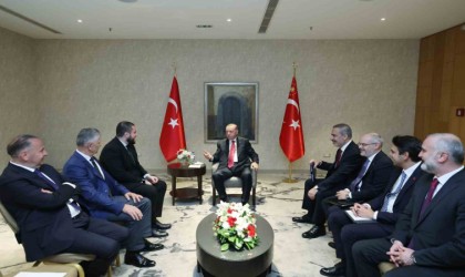 Cumhurbaşkanı Erdoğan, Sırbistanda Sancaklı liderlerle görüştü