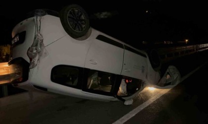 İznikte feci kaza: Araç metrelerce sürüklendi, 1 kişi yaralandı