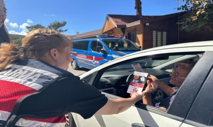 Jandarma kadına şiddete dikkat çekti