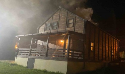 Muratlıda bungalov yangını