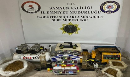 Samsunda uyuşturucu ve kaçak tütün mamulleri ele geçti: 3 gözaltı