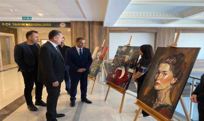 Antakyada güzel sanatlar lisesi öğrencilerinden resim sergisi