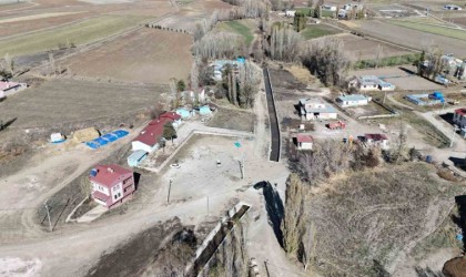 Aşağı Kırzı köyünde taşkın koruma inşaatında yüzde 85 fiziki gerçekleşmeye ulaşıldı