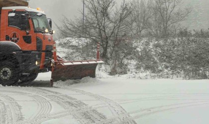 Bolu Dağında beklenen kar başladı