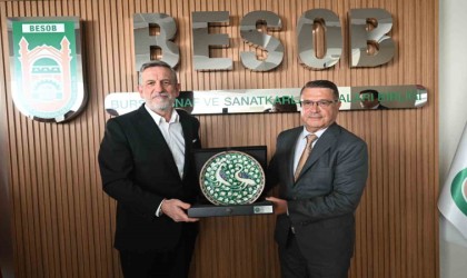 BTSO başkanı Burkaydan BESOBa tarihi ziyaret