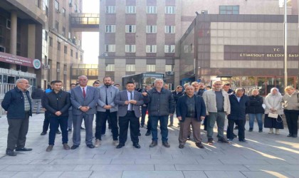 Etimesgut Belediyesi işçilerinden tazminat eylemi