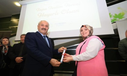 Gebzede hak sahipleri tapularına kavuştu