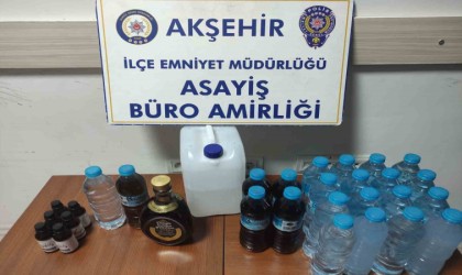 Konyada sahte alkol operasyonu