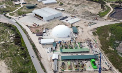 Mersinde metan gazı depolama balonu kuruldu