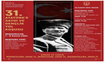 MSKÜ 31inci Atatürke Saygı Gençlik Yol koşusu Pazar günü