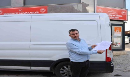 Suçlanan işadamı, aracını Tarım Müdürlüğüne teslim etti.
