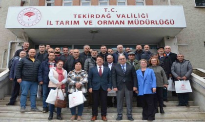 Tekirdağda çiftçilere tarımda suyun etkin kullanımı anlatıldı
