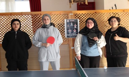 Terzi Baba Yurdu Yurt Ligi masa tenisi seçmeleri ile öğrencileri spora teşvik ediyor