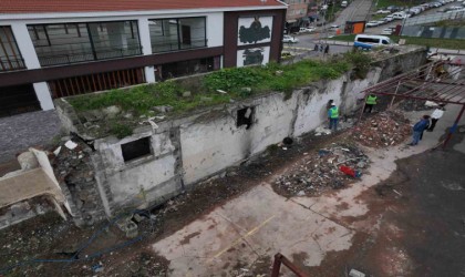 Trabzonda tarihi surlarda restorasyon çalışmaları başladı