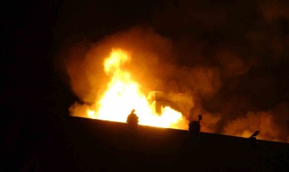 Zonguldakta 13 katlı apartmanda korkutan yangın