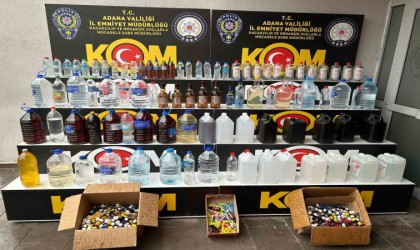 Adanada 8 şüpheli sahte içkiden gözaltına alındı