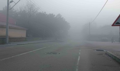 Afyonkarahisarda sisli hava etkili oldu