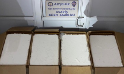 Akşehirde 92 bin adet doldurulmuş sigara ele geçirildi