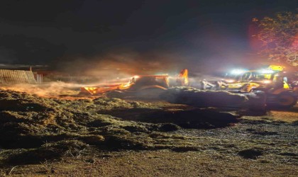 Antakyada samanlık yangını