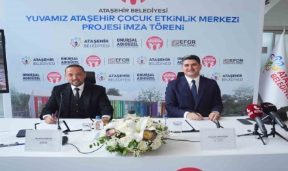 Ataşehir Belediyesinden çocuklar için ekolojik adım: Etkinlik merkezi için imzalar atıldı