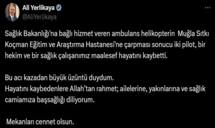 Bakanlardan helikopter kazasında vefat edenlere rahmet mesajı