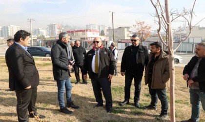 Başkan Akpınardan inşaat sahasında inceleme