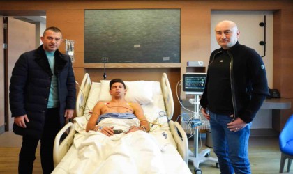 Başkan Hüseyin Yücelden Gabriel Paulistaya geçmiş olsun ziyareti