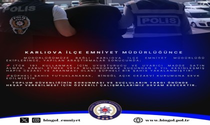 Bingölde kesinleşmiş hapis cezası bulunan zanlı yakalandı